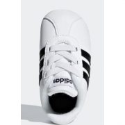 11日0点、双11预告：adidas 阿迪达斯 VL COURT 2.0 CRIB 婴儿休闲鞋 99元包邮