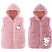双11预售： Hello Kitty 凯蒂猫  女童加绒马甲背心 85元包邮