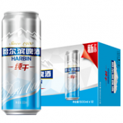临期白菜价！低糖低卡，哈尔滨啤酒 纯干500mlx12听x2件