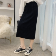 女神必备！针织高腰半身裙显瘦
