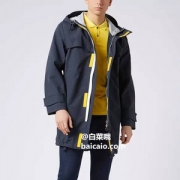 3.3折！M码，BOSS Orange 雨果·博斯 橙标 Urain 男士中长款防风雨连帽外套