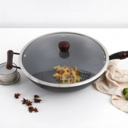 LOCK&LOCK 乐扣乐扣 CCI2345 锤纹铁炒锅 34cm +凑单品 100.9元包邮（需用券）