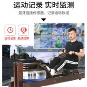 京东17号秒杀舒宇进口白蜡木木质水阻划船机家用静音智能APP划船机
