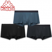 Kappa 卡帕 KP9K10 夏季冰丝男士平角内裤 3条+袜子 3双 98元包邮（需用券）