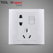 TCL-legrand 罗格朗 仕界系列 一开五孔插座 6只装 白色 72.4元包邮（需用券）