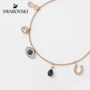 19年新品，Swarovski 施华洛世奇 恶魔之眼 手掌马蹄手链 5497668 （国内￥1190）
