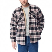 Wrangler 牧马人 authentics 男士长袖羊绒衬里法兰绒衬衫