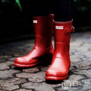限UK3/4码 ，Hunter 女士经典中筒雨靴