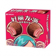 好丽友派 清新莓妙味 草莓派 12枚420g*3件