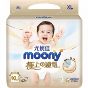 PLUS会员： MOONY 极上 婴儿纸尿裤 XL42片 *3件 +凑单品