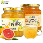 东大韩金 蜂蜜柚子茶500g+柠檬茶500g 18.9元包邮