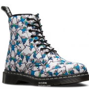 大码福利，Dr. Martens 探险活宝联名款 卡通印花马丁靴