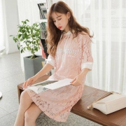 韩都衣舍 DU8986 女士蕾丝吊带连衣裙*2件