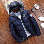 吉普盾冬季男士修身羽绒服外套