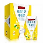 荷兰乳牛 法国原装进口 脱脂牛奶 香草味 200ml*12 *2件
