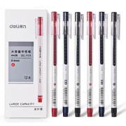 deli 得力 A426 大容量中性笔 0.5mm 12支 3色可选 6元包邮（需用券）