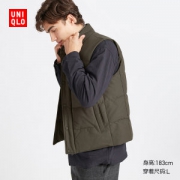 优衣库 男士防水保暖绗缝背心
