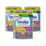 Abbott 美版雅培 Similac 心美力 Pro-Advance 含2'-FL HMO 1段婴幼儿配方奶粉1.02kg*3罐