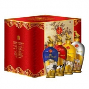五粮液股份公司出品 戊戌狗年纪念酒 52度 500ml*4瓶 礼盒装