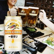日本 麒麟 一番榨啤酒 330ml*24罐 纯第一道麦芽汁