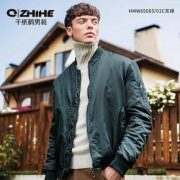 8日10点：QZHIHE 千纸鹤 65005 男士棒球棉服外套