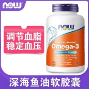 Now Foods 诺奥 深海鱼油胶囊1000mg*100粒*4瓶装