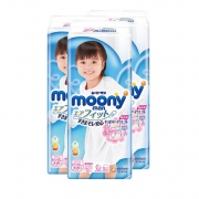 moony 尤妮佳 女婴用拉拉裤 XXL26片*3包 171.99元包邮（需用券）