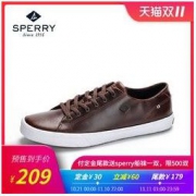 双11预售： SPERRY STS19404 男士牛皮板鞋