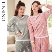 TINSINO 纤丝鸟 WHY9111105 女款睡衣两件套装 69元包邮（需用券）