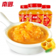 海南特产，南国 黄灯笼辣椒酱135g*3瓶