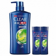 CLEAR 清扬 男士去屑洗发水套装 清爽控油型（500g+100g*2） *3件