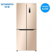 创维（Skyworth） BCD-415WP 变频 风冷 十字对开门冰箱 415L 2299元