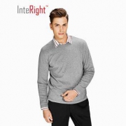INTERIGHT 7782967 男士清爽净色棉T恤