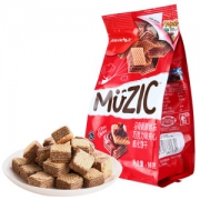 马来西亚进口 马奇新新 榛子/香草味 0反式脂肪 5层威化饼干 90g*2包/件