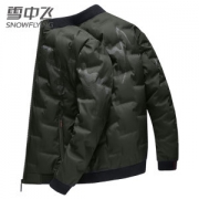 雪中飞 男士 19新款 时尚棒球领羽绒服