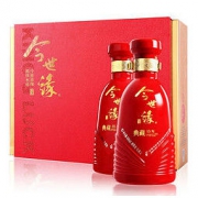 今世缘 白酒 典藏15 浓香型 41.8度 500ml*2瓶 赠礼品袋 送礼白酒礼盒装