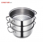 LINKFAIR 凌丰 蒸宝系列 LFDZG-ZB26SC 3层不锈钢蒸锅 26cm 183元包邮（需用券）