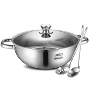 前1000件:ASD 爱仕达 FS30A2WG 304不锈钢汤锅 28cm 34.5元包邮（前1000件）