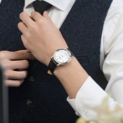 ​超薄+简约，SEIKO 精工 SUP873J1 男士光动能腕表