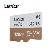 Lexar 雷克沙 667x microSDXC A2 UHS-I U3 TF存储卡 256GB 199元包邮（需用券）