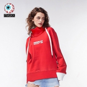 Mishka 撞色连帽休闲卫衣
