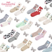 caramella 可爱甜美系 女船袜/中筒袜  8双装