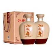 国家地理标志产品 扳倒井 53度 浓香型  典藏陈坛白酒 1500ml*2坛 礼盒装
