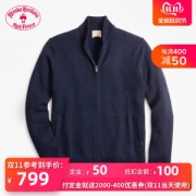 总统御衣 布克兄弟BrooksBrothers 19新款 男100%美利奴羊毛双拉链开衫