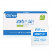 TRASKDANIEL 思克丹尼  一次性酒精棉片 3*6cm 100片 3.8元（需用券）