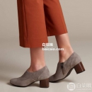 Clarks 其乐 Un Cosmo 女士羊皮拉链高跟鞋