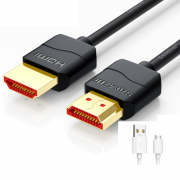 SAMZHE 山泽 HDMI2.0 高清视频线 0.5米 送1米Micro-USB数据线 1.1元包邮（需用券）