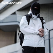 ENSHADOWER隐蔽者廓形压胶多口袋冲锋衣夹克