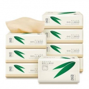DELLBOO 良布 超韧本色抽纸 3层*100抽*8包 *2件