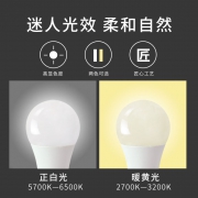 通士达e27螺口节能灯2支装2.5W 5.88元